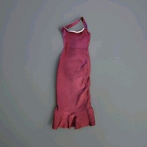 Elegant Burgandy Sleeveless Dress Size 2